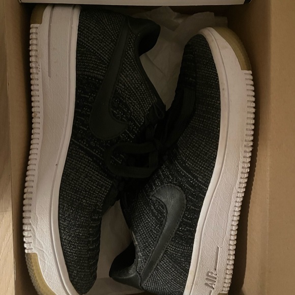 Nike Air Force 1 Flyknit Black Sneakers - Picture 3 of 4
